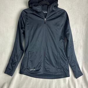 Eddie Bauer Black Trail Soft Shell Jacket Hooded Women's Size Medium